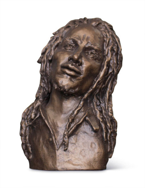 Bob Nesta Marley Portrait Statue Sculpture Head Figurine Bust Statuary